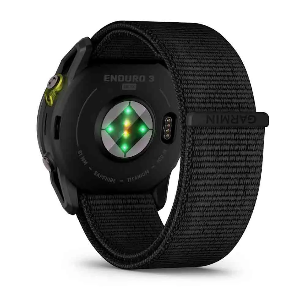 太陽能 GPS 手錶 Enduro 3 Sapphire Carbon Gray DLC Titanium with Black Nylon