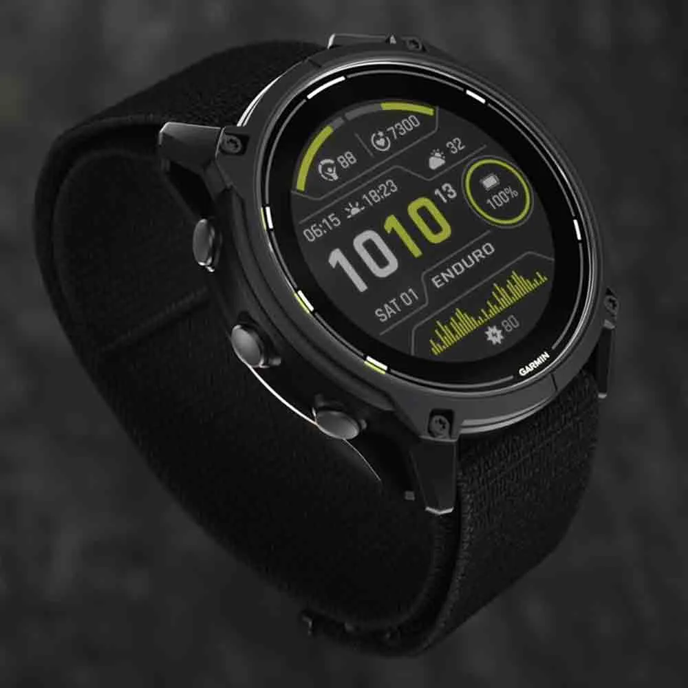 太陽能 GPS 手錶 Enduro 3 Sapphire Carbon Gray DLC Titanium with Black Nylon