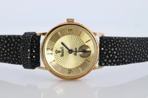 14k Vicence Wristwatch. Vicence Ladies Yellow Gold Watch.
