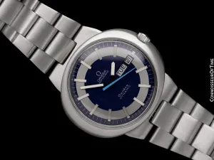 1974 Omega Dynamic Vintage Mens Bracelet Watch with Day & Date - Stainless Steel