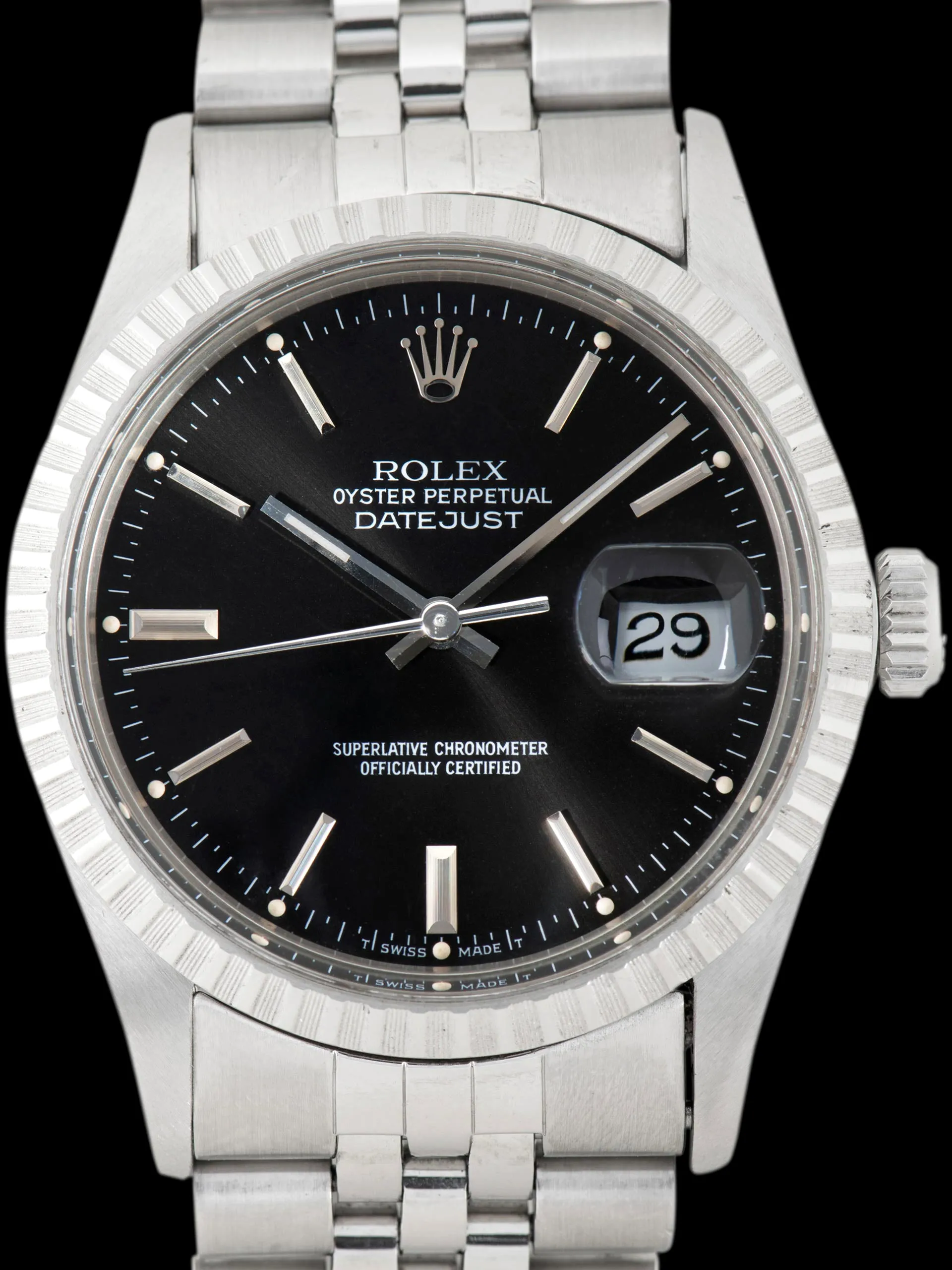 1986 Rolex Datejust (Ref. 16030) Black Dial