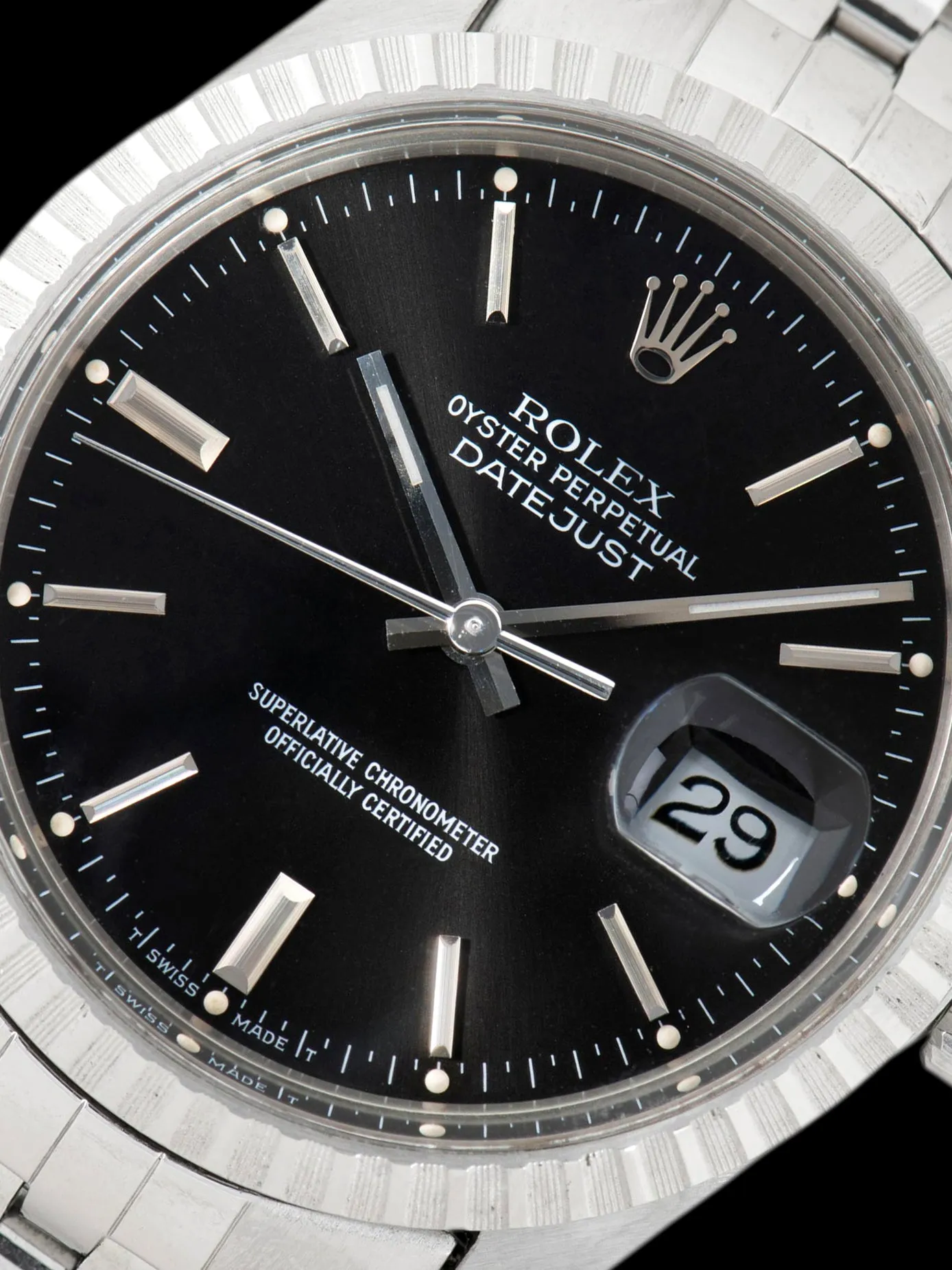 1986 Rolex Datejust (Ref. 16030) Black Dial