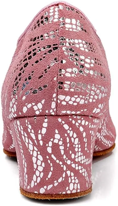 AOQUNFS Women Latin Ballroom Dance Shoes Lace-up Modern Salsa Practice Dancing Shoes,WDL-K4