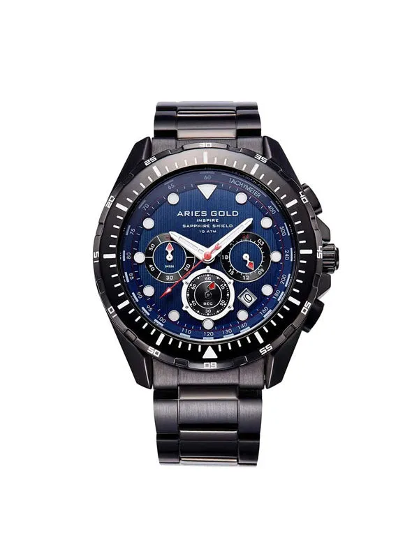 Aries Gold Atlantic G 7002 BK-BU Watch