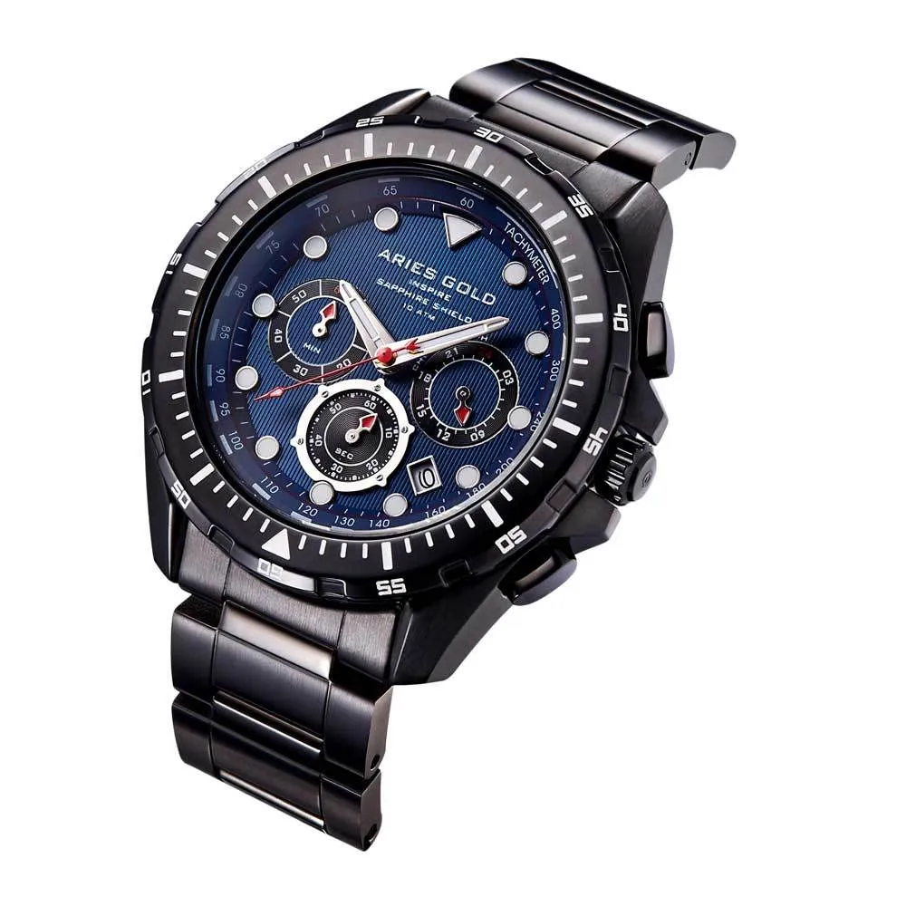 Aries Gold Atlantic G 7002 BK-BU Watch