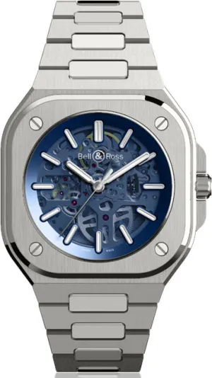 Bell & Ross Watch BR 05 Skeleton Blue Bracelet Limited Edition