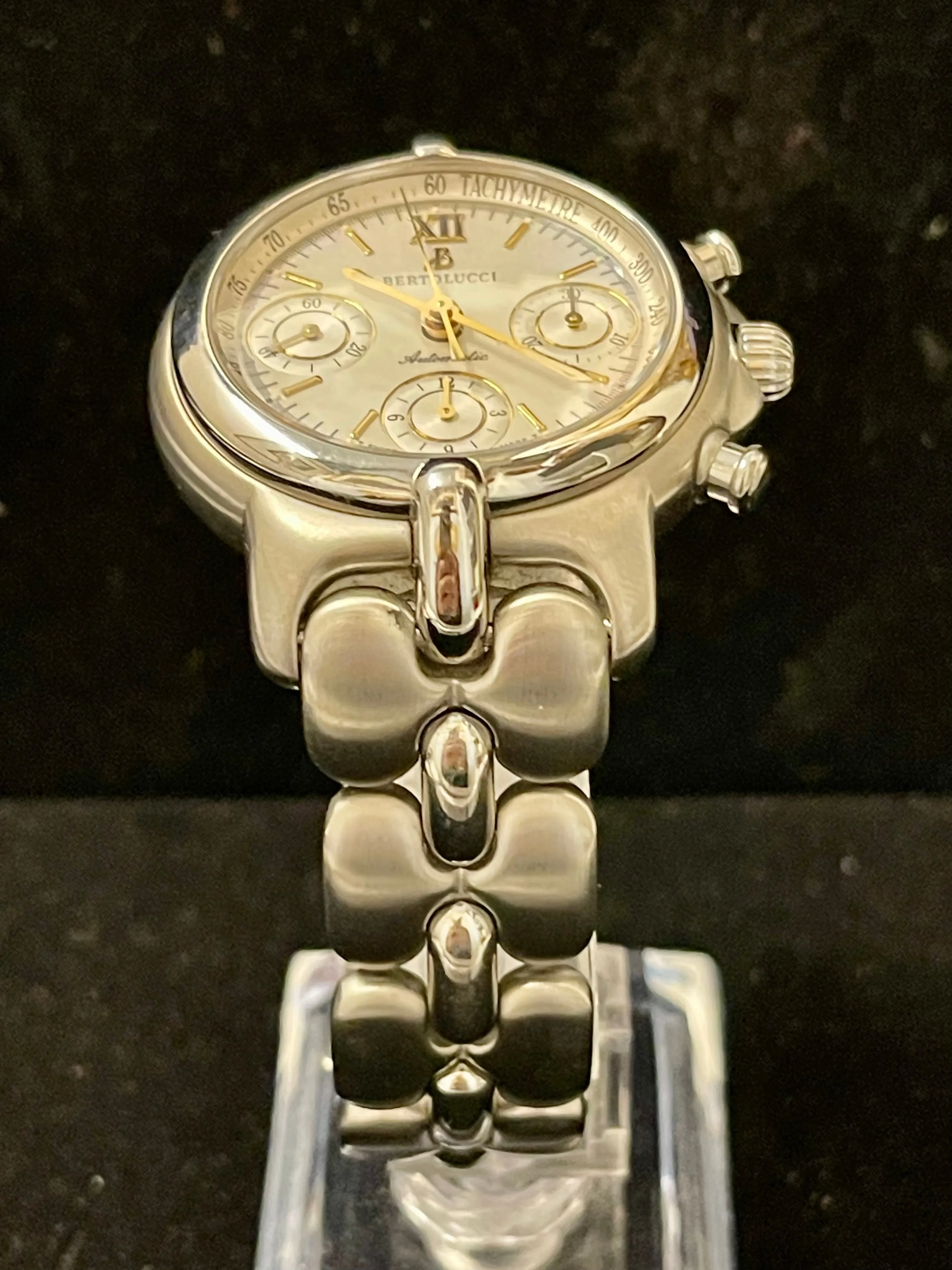 Bertolucci Beautiful Chronograph SS Automatic Men's Wrist Watch - $15K APR w/COA