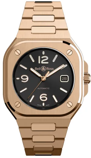 BR Watch BR 5 Auto Black Gold Bracelet