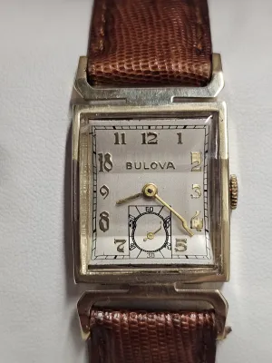 Bulova 14K Yellow Gold Vintage 1940s Unique Collector's Watch - $13K APR w/ COA!