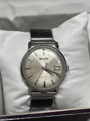 BULOVA Rare Incredibly Beautiful Vintage Unique SS Men's Watch- $7K APR w/ COA!!