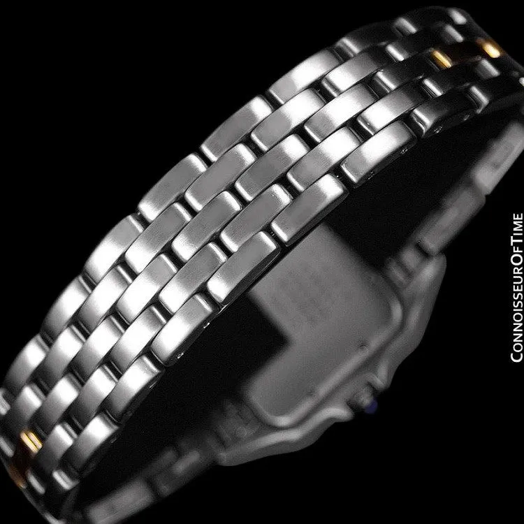 Cartier Panthere Two-Tone Mens Midsize / Unisex Watch, Date - Stainless Steel & 18K Gold - W25028B5