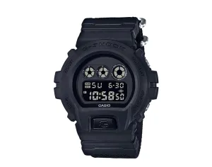Casio G-Shock DW6900BBN Digital Black Out Resin & Cloth Band Men's Watch