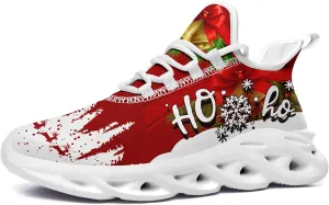 Christmas Running Shoes for Men Women  Holiday Festive Design, Comfortable Lightweight Tennis Shoes Mesh Walking Sneaker