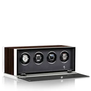 Chronovision Watch Winder Ambiance IV Ebony Silk White Silk