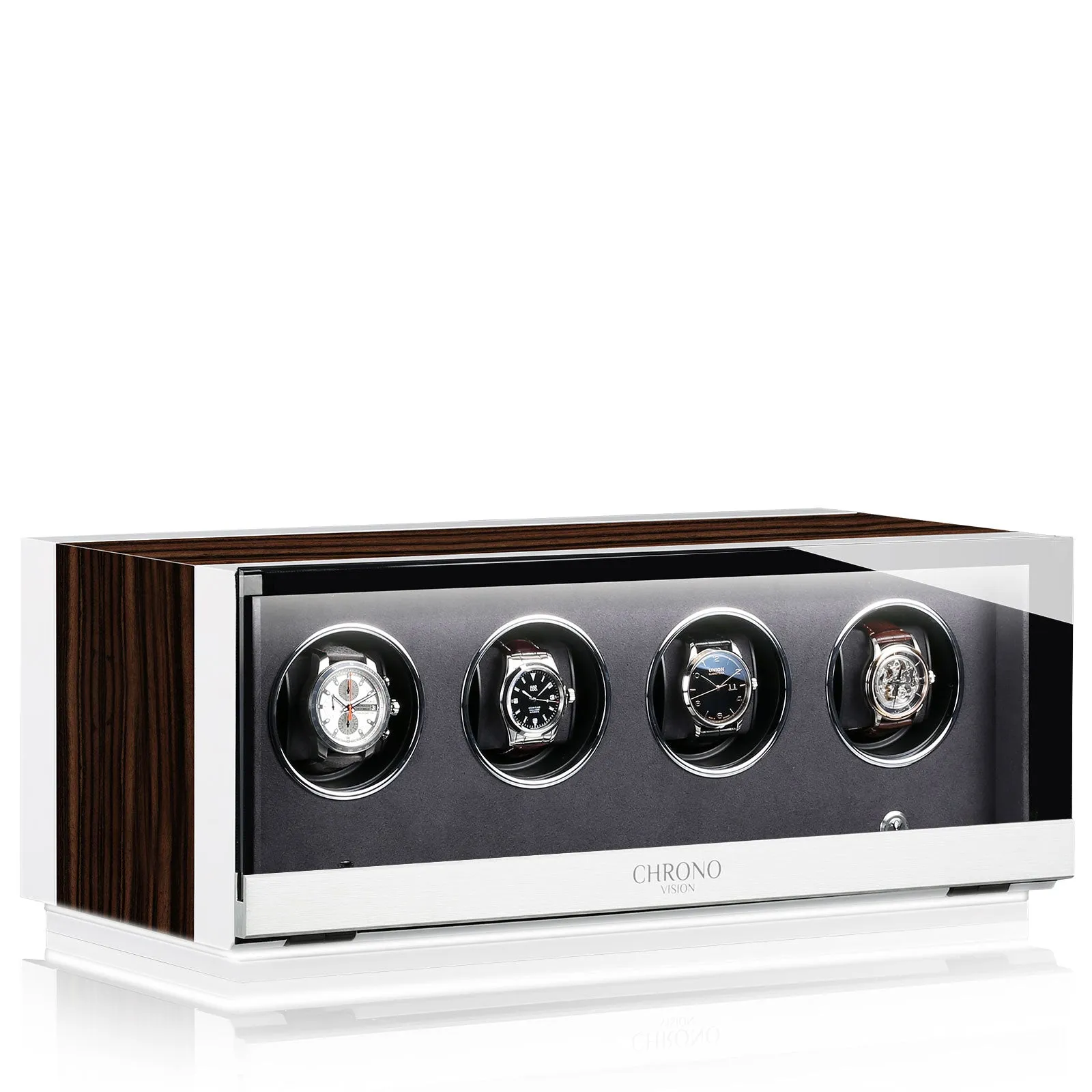 Chronovision Watch Winder Ambiance IV Ebony Silk White Silk