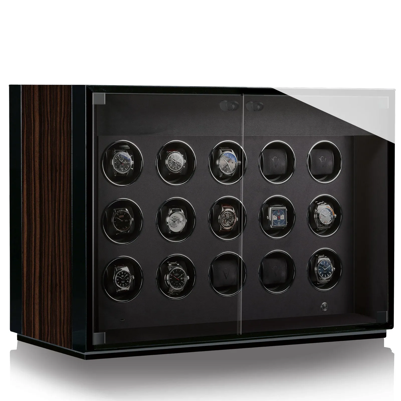 Chronovision Watch Winder Ambiance XV Ebony Silk Black Silk