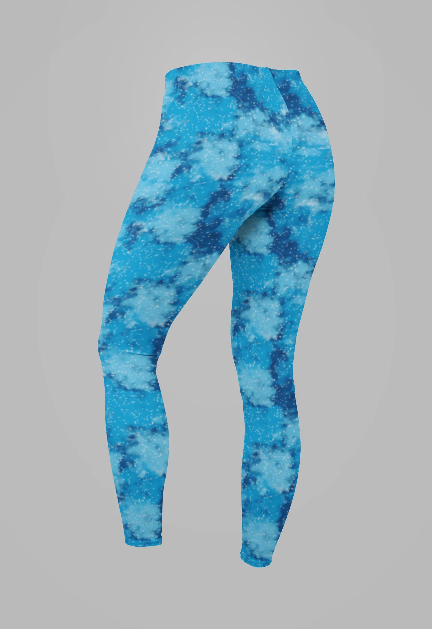 Cosmic Blue Galaxy Print Legging