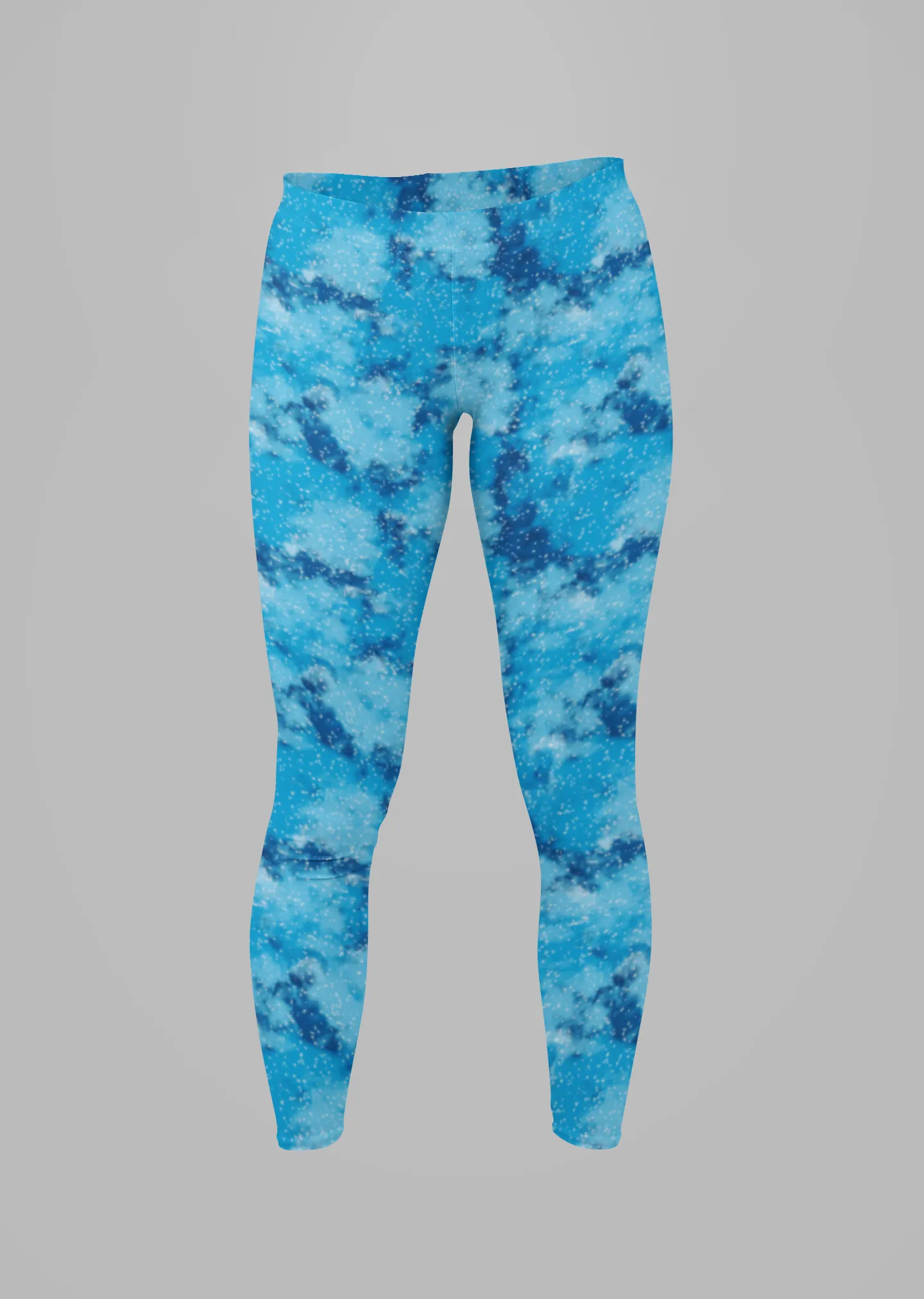 Cosmic Blue Galaxy Print Legging