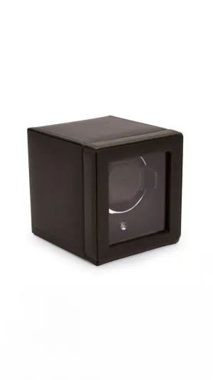 Cub Single Watch Winder with Cover in Brown