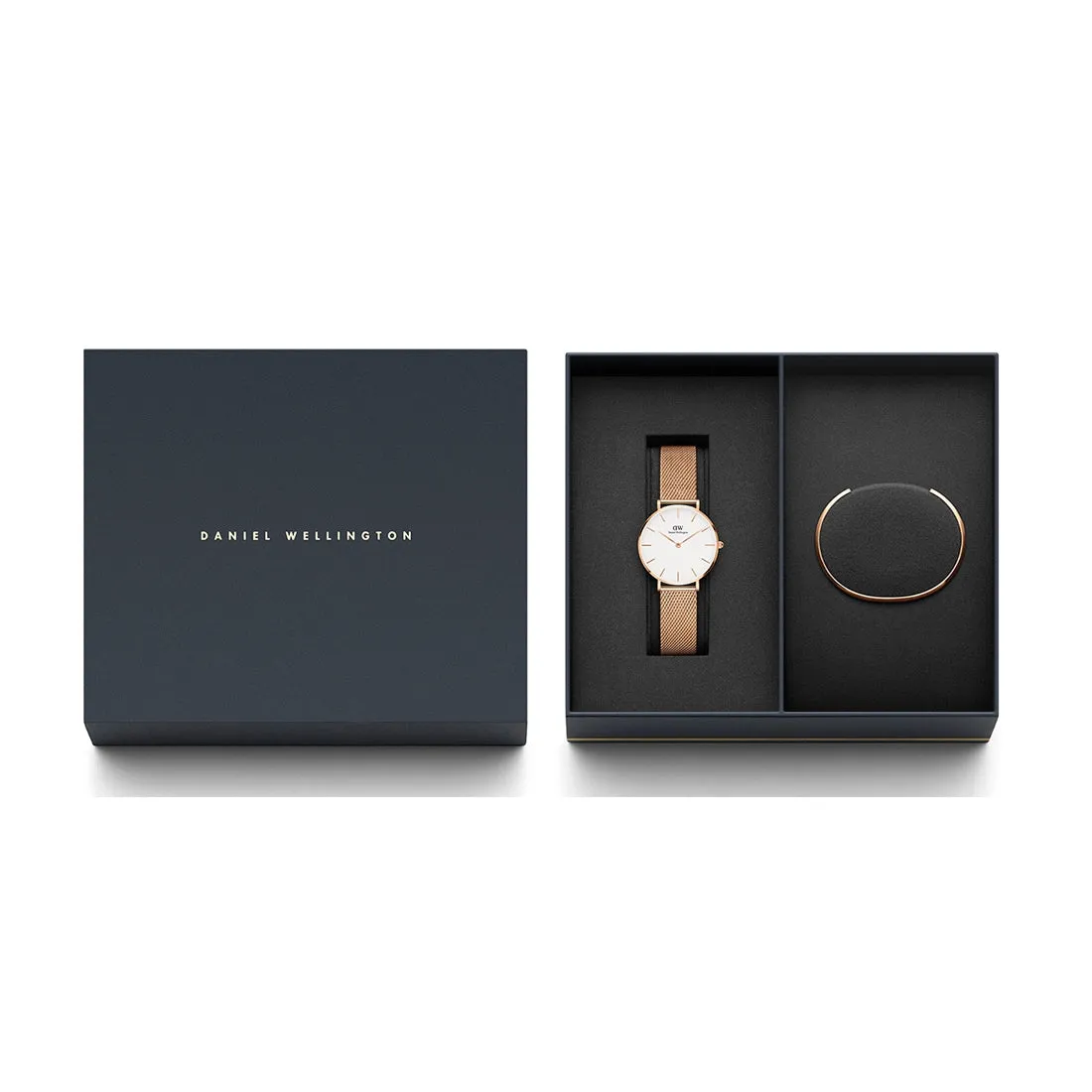 Daniel Wellington Melrose Gold Watch and Bracelet Ladies Gift Pack DW00500204
