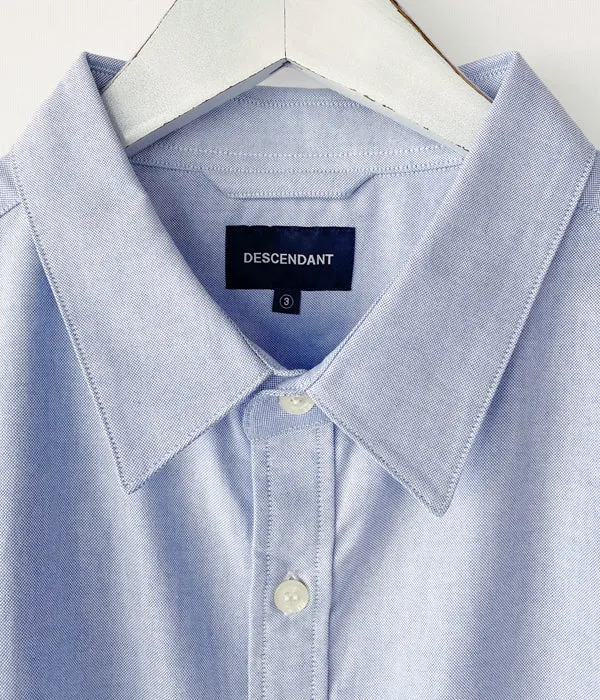 DESCENDANT/TIDE OXFORD LS SHIRT FULL (BLUE)