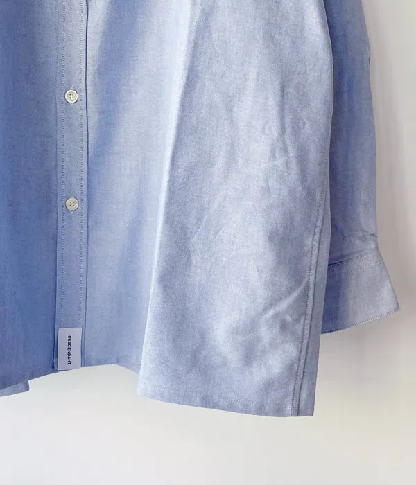 DESCENDANT/TIDE OXFORD LS SHIRT FULL (BLUE)