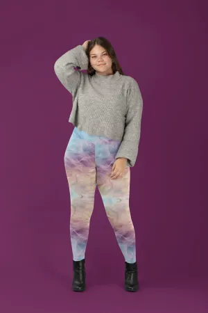 Dreamy Haze Mist Swirl Print Legging