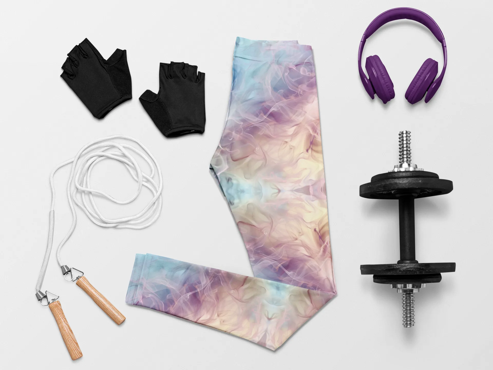 Dreamy Haze Mist Swirl Print Legging