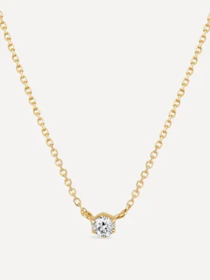 Elyhara small diamond pendant necklace