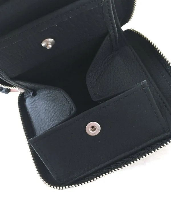 ERA./BUBBLE CALF ROUND PALM WALLET