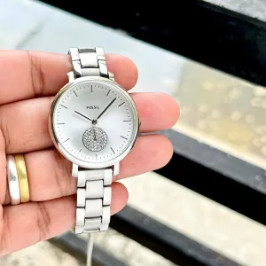 Fashionable Movement Chronograph Stainless Steel Wrist Watch For Women