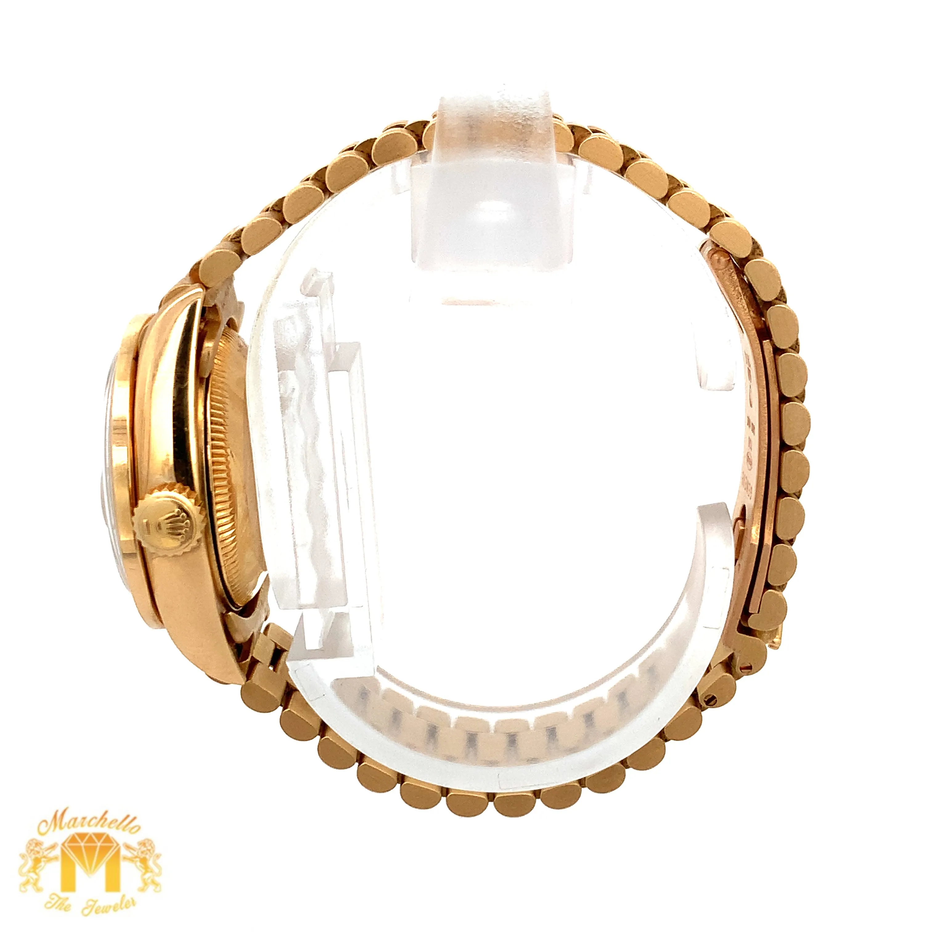 Full factory 26mm Ladies` Rolex Datejust Presidential Rolex Diamond Watch (diamond bezel. diamond dial)