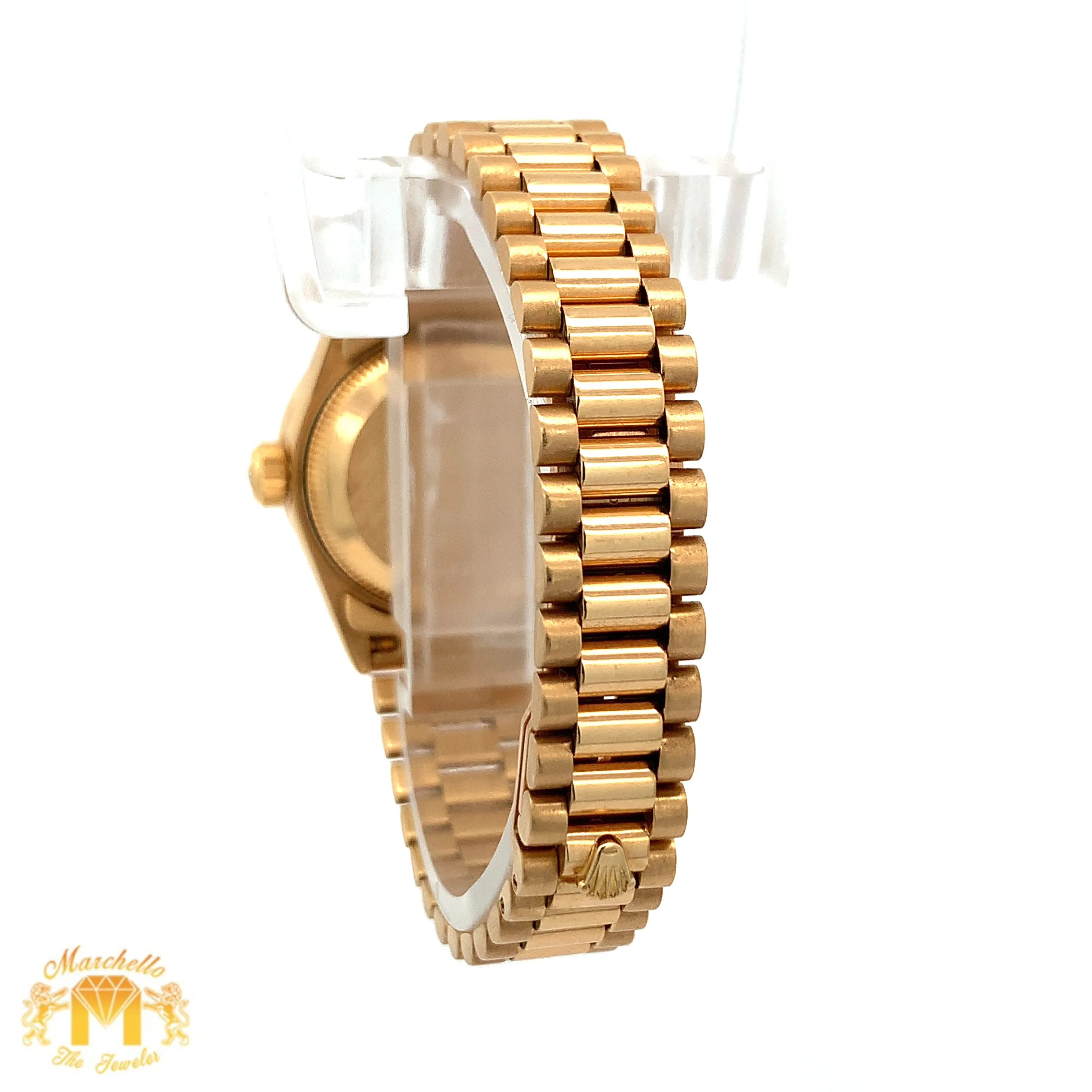 Full factory 26mm Ladies` Rolex Datejust Presidential Rolex Diamond Watch (diamond bezel. diamond dial)