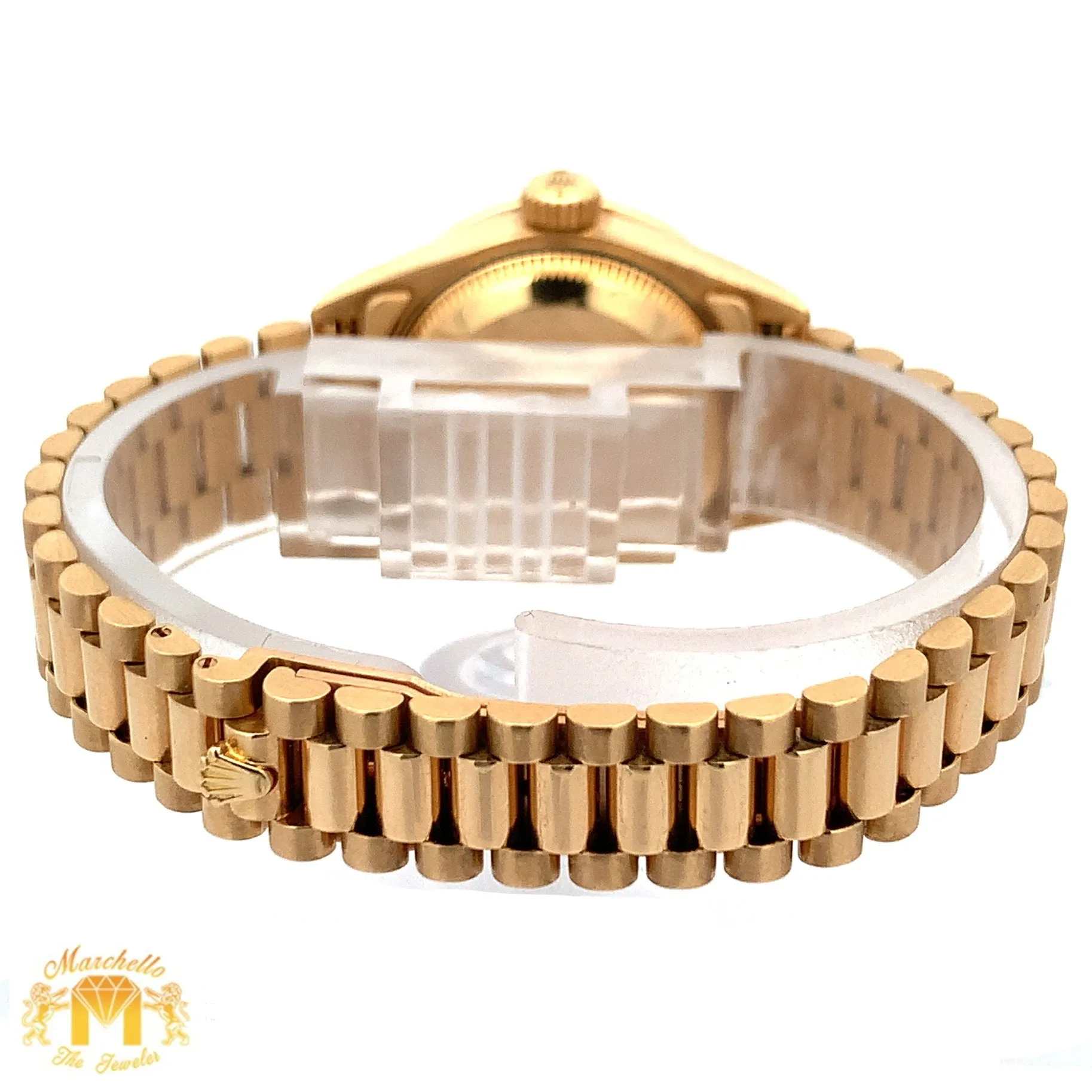 Full factory 26mm Ladies` Rolex Datejust Presidential Rolex Diamond Watch (diamond bezel. diamond dial)