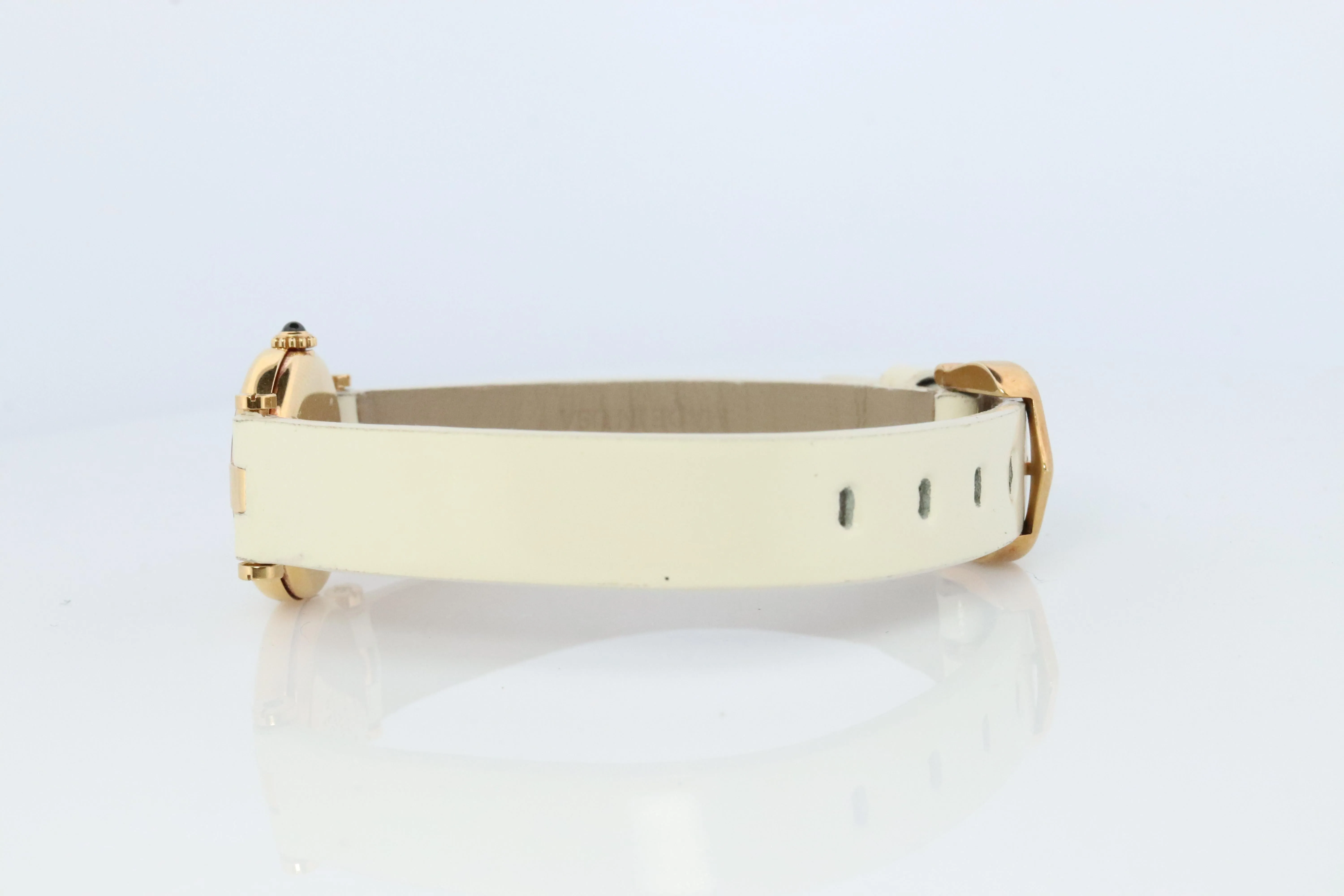 Genuine 18k Cartier Watch. 18k Gold Cartier Vendome 2163 Watch. CARTIER Mini