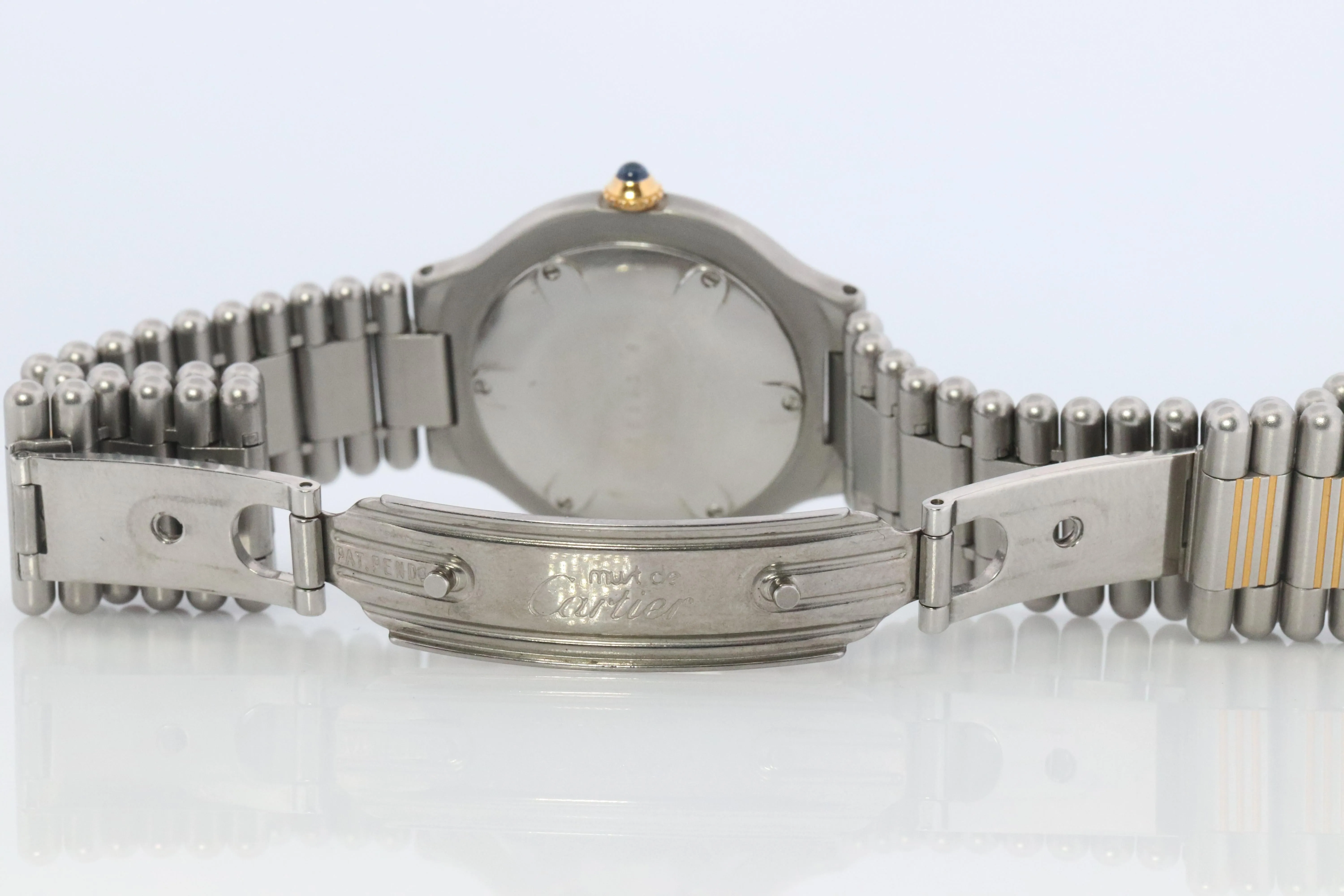 Genuine Cartier B01952 Watch. Must de Cartier 21 Stainless Steel Quartz Watch.