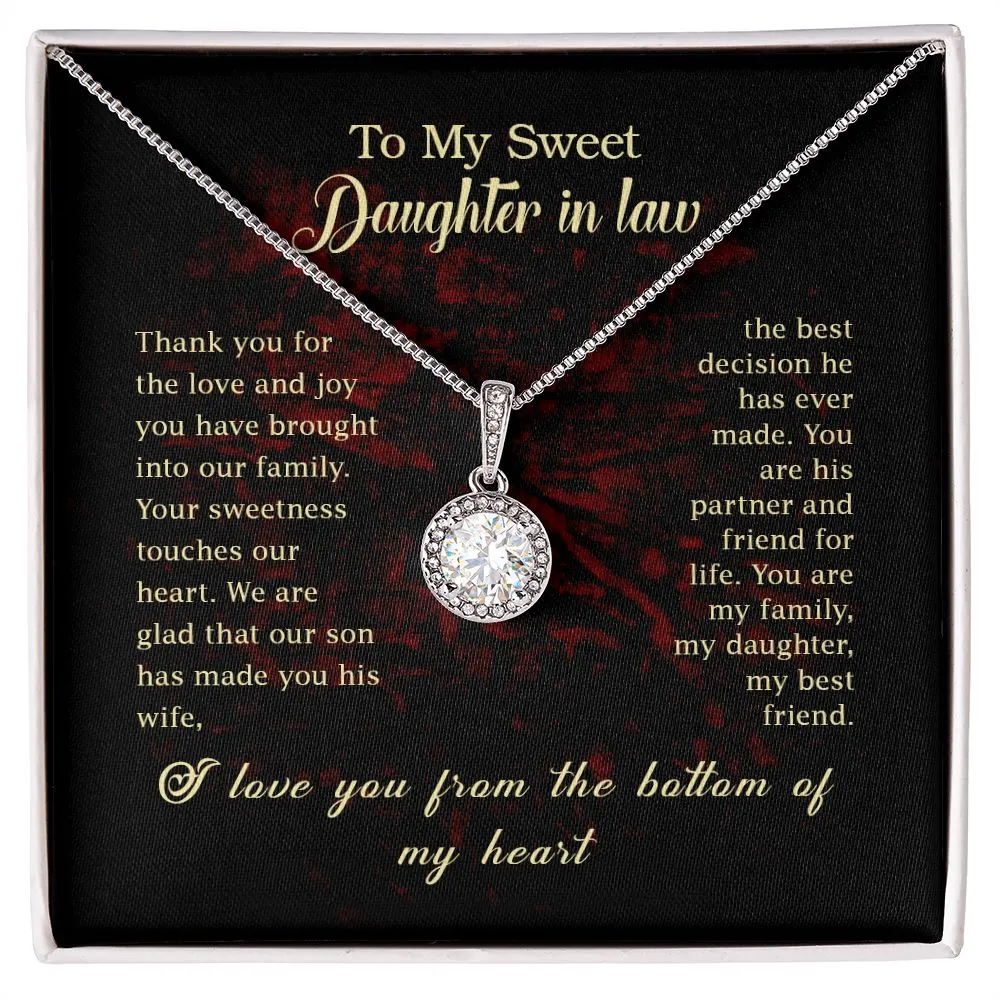 Gift for Daughter in Law Necklace Gift Mother in Law to Daughter in Law Gift