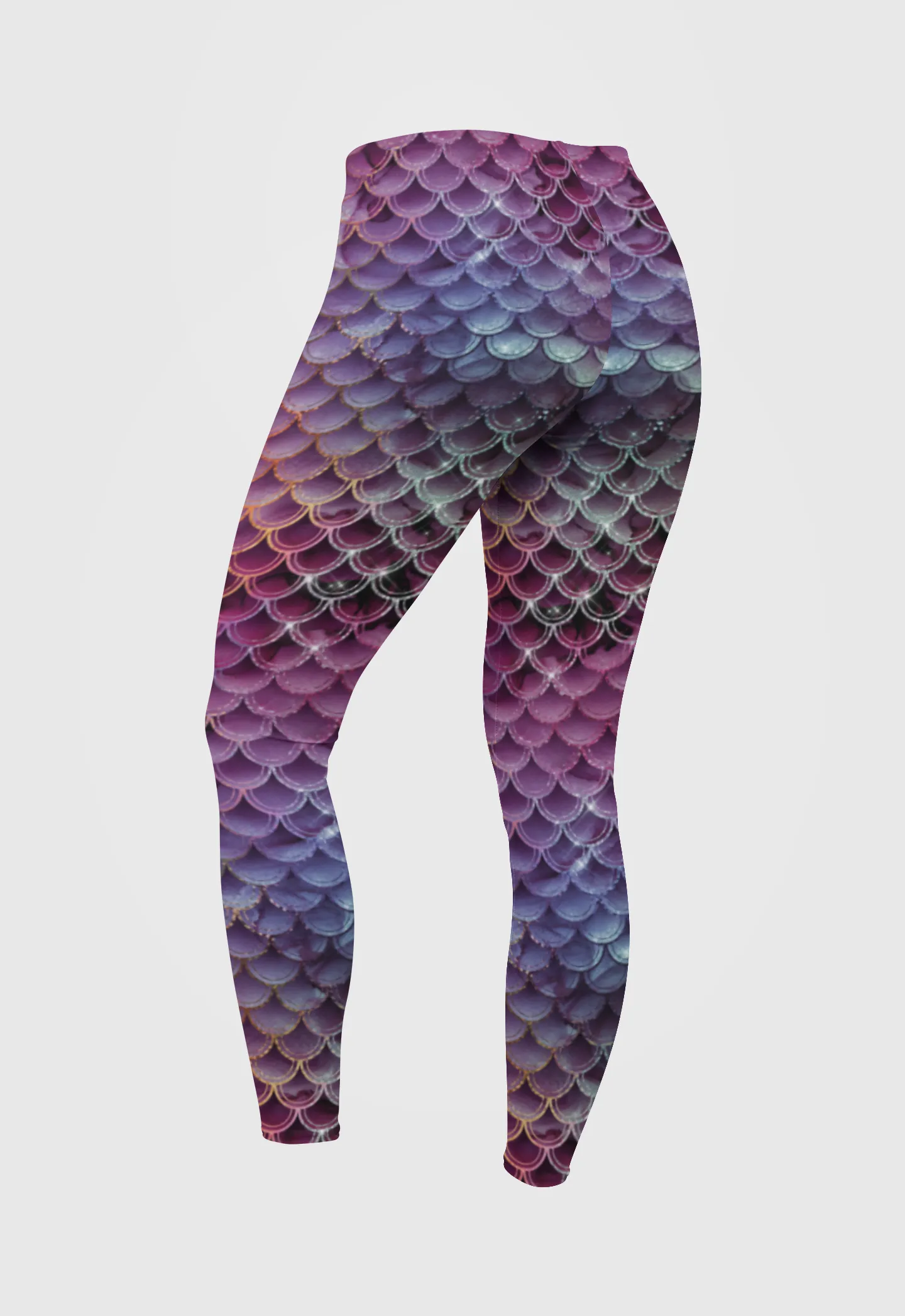 Gleaming Mermaid Armor Print Legging