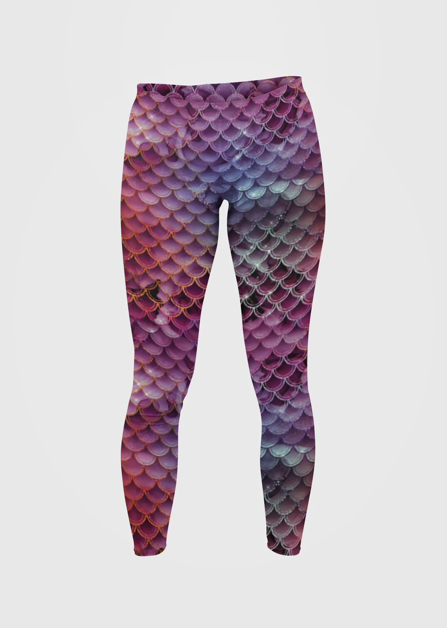 Gleaming Mermaid Armor Print Legging