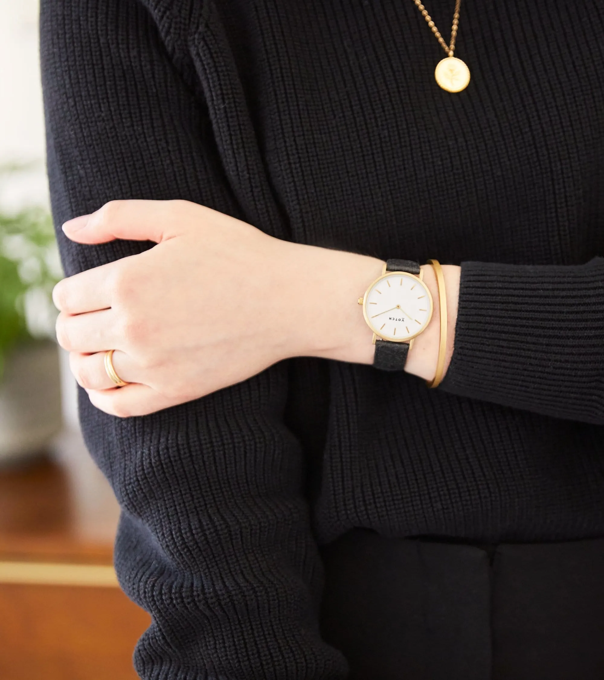 Gold & Piñatex | Petite