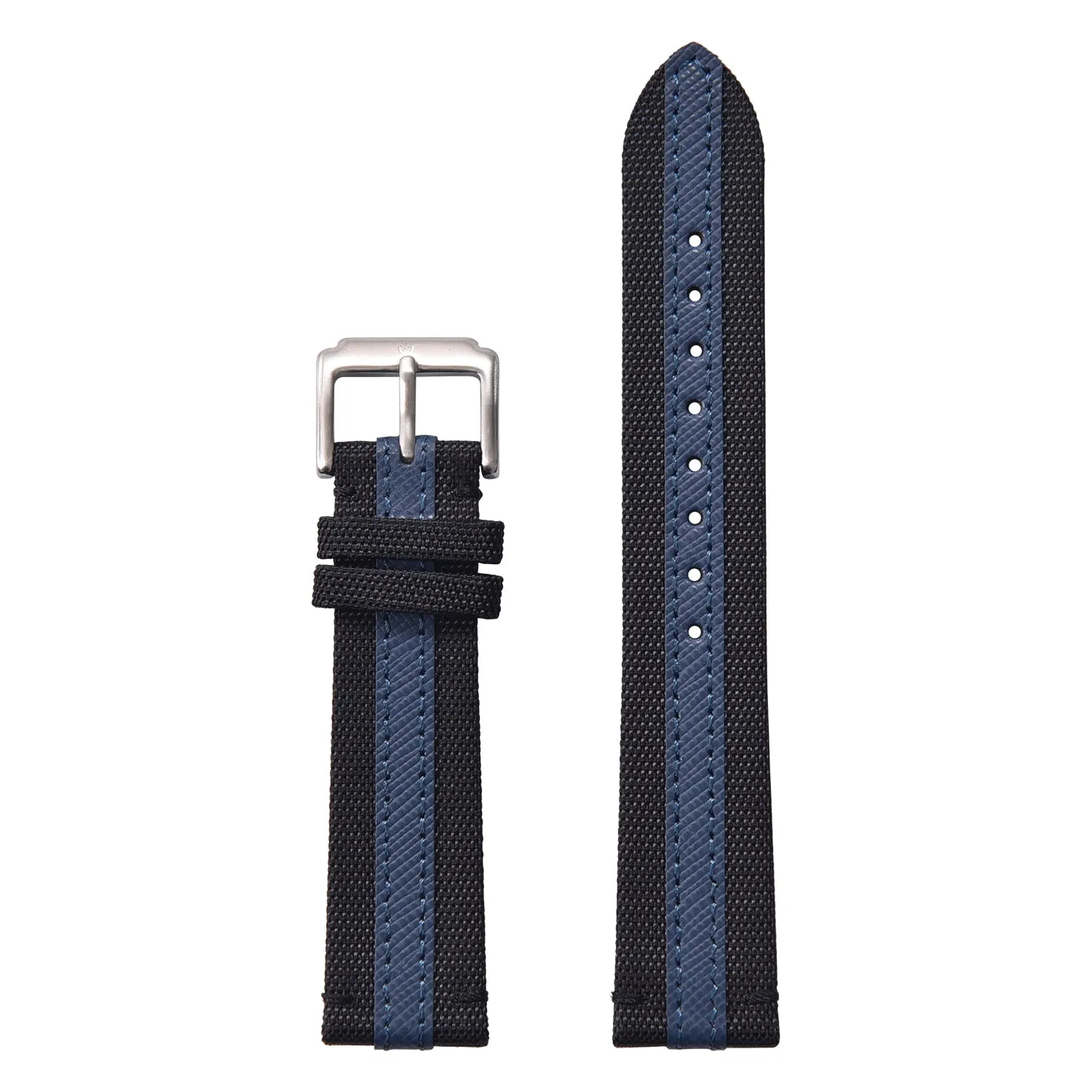 Halifax Watch Bands - Sailcloth & Saffiano Leather Hybrid
