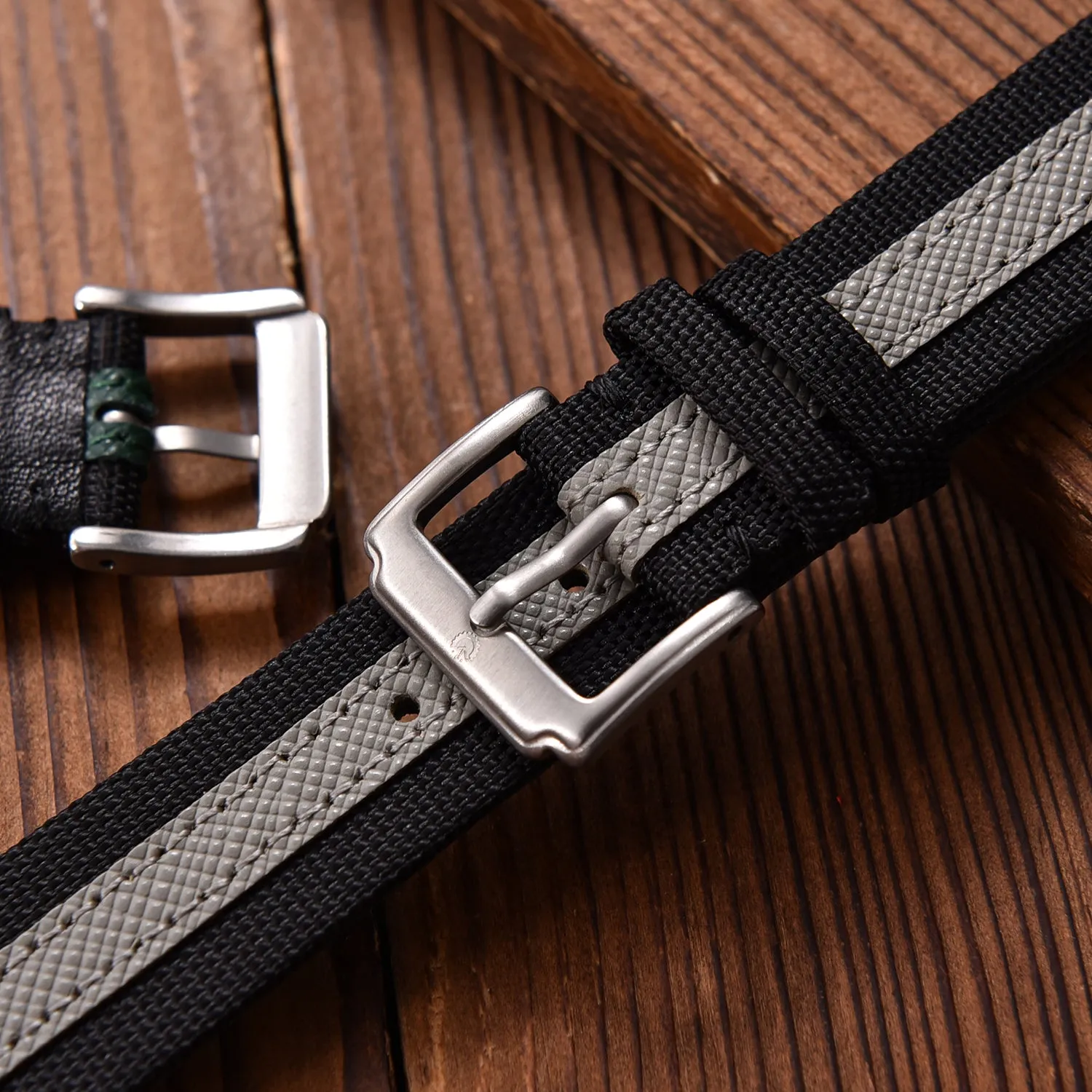 Halifax Watch Bands - Sailcloth & Saffiano Leather Hybrid