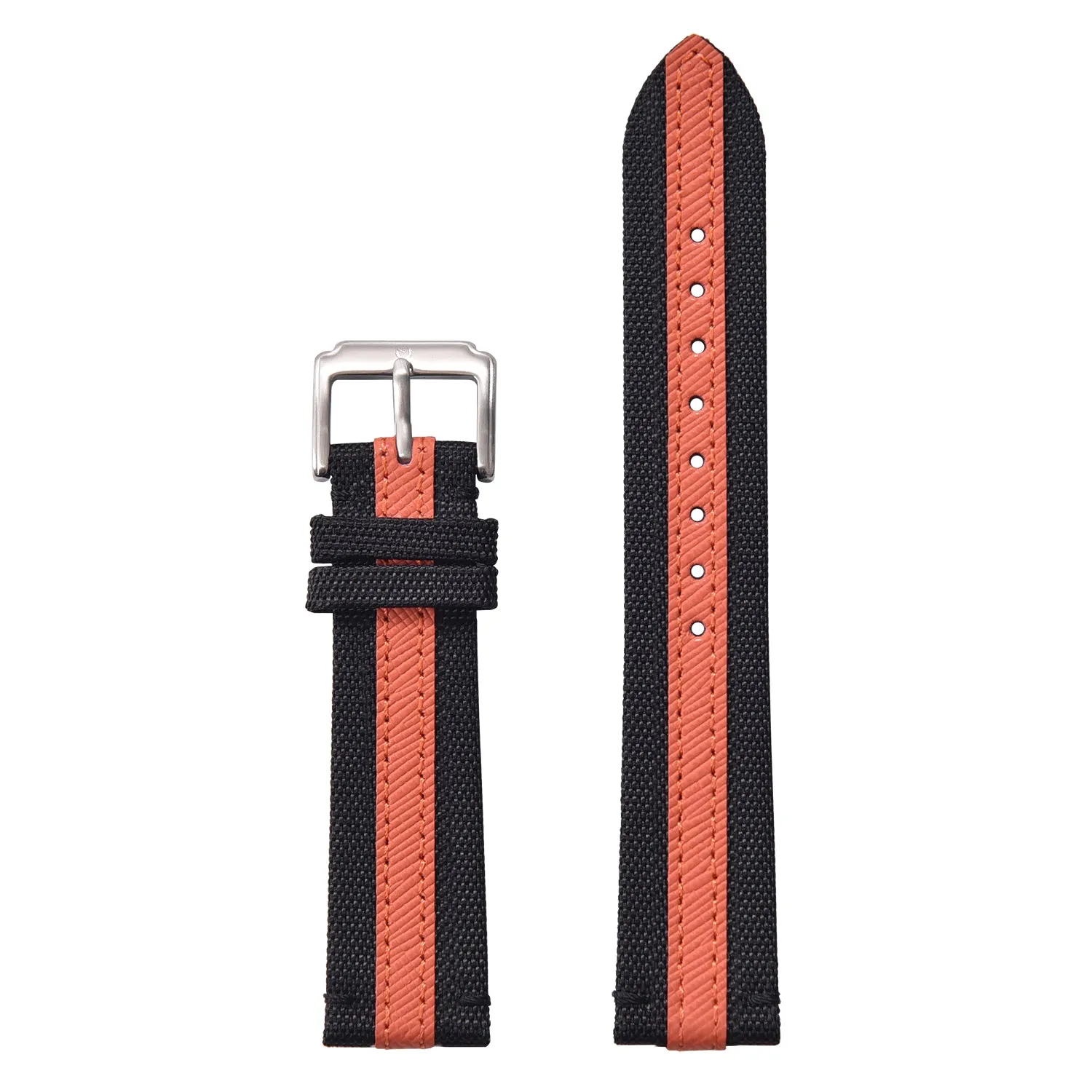 Halifax Watch Bands - Sailcloth & Saffiano Leather Hybrid