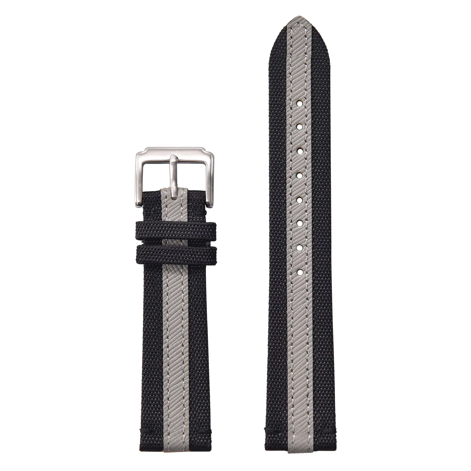 Halifax Watch Bands - Sailcloth & Saffiano Leather Hybrid