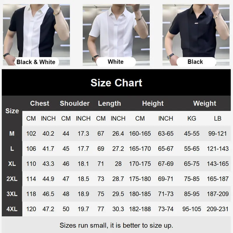 Hot Sale 55% OFFMens Business Casual Patchwork Shirt