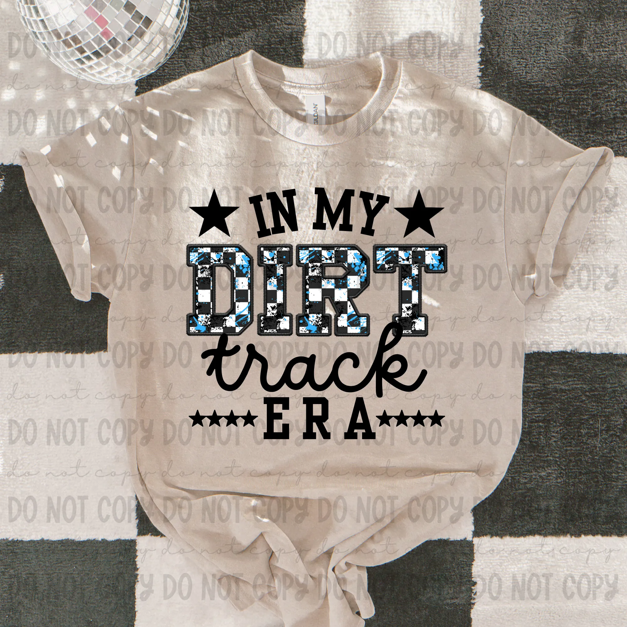 In My Dirt Track Era Blue - PNG