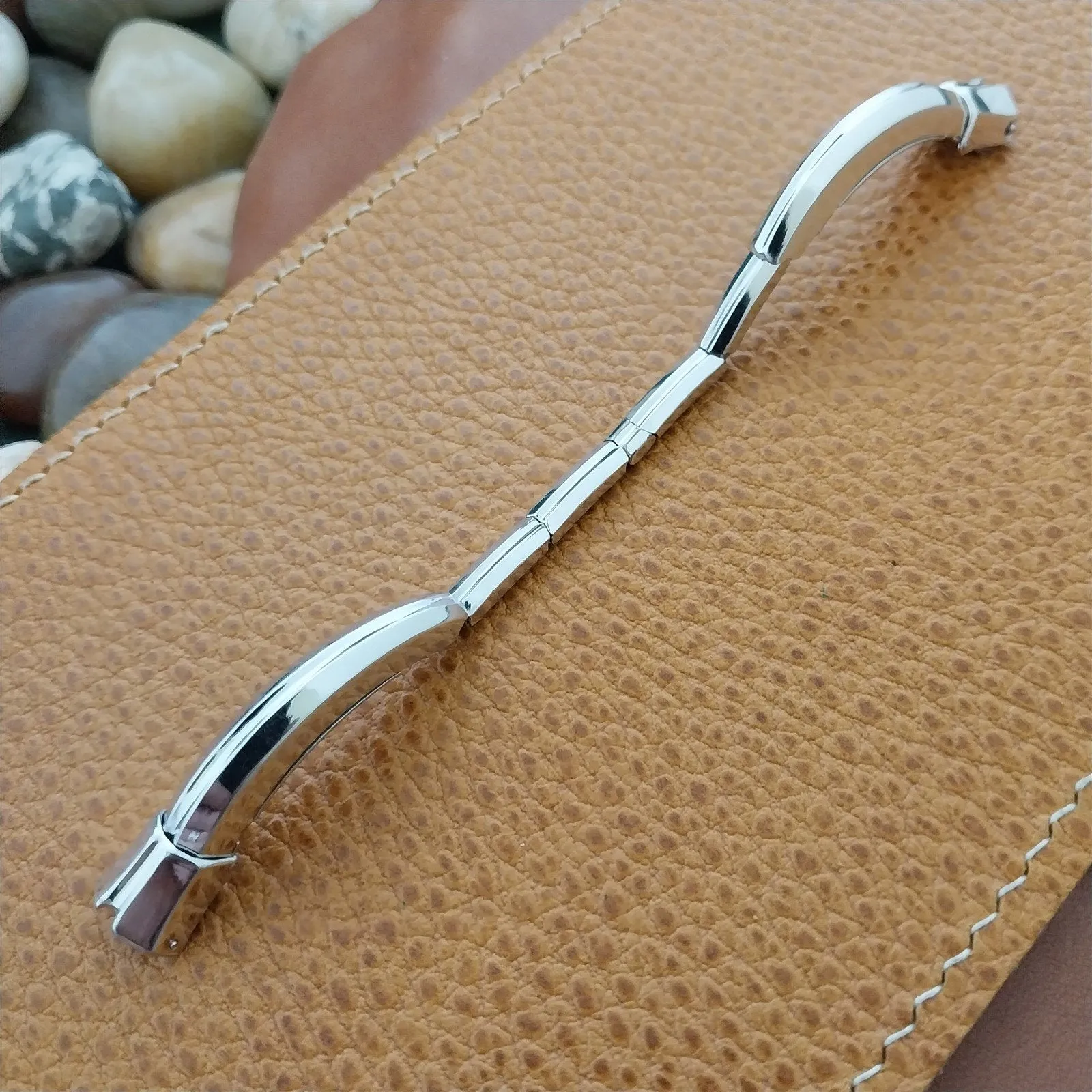 Kreisler White Gold-Filled MCM Modern Era Ladies Unused 1960s Vintage Watch Band