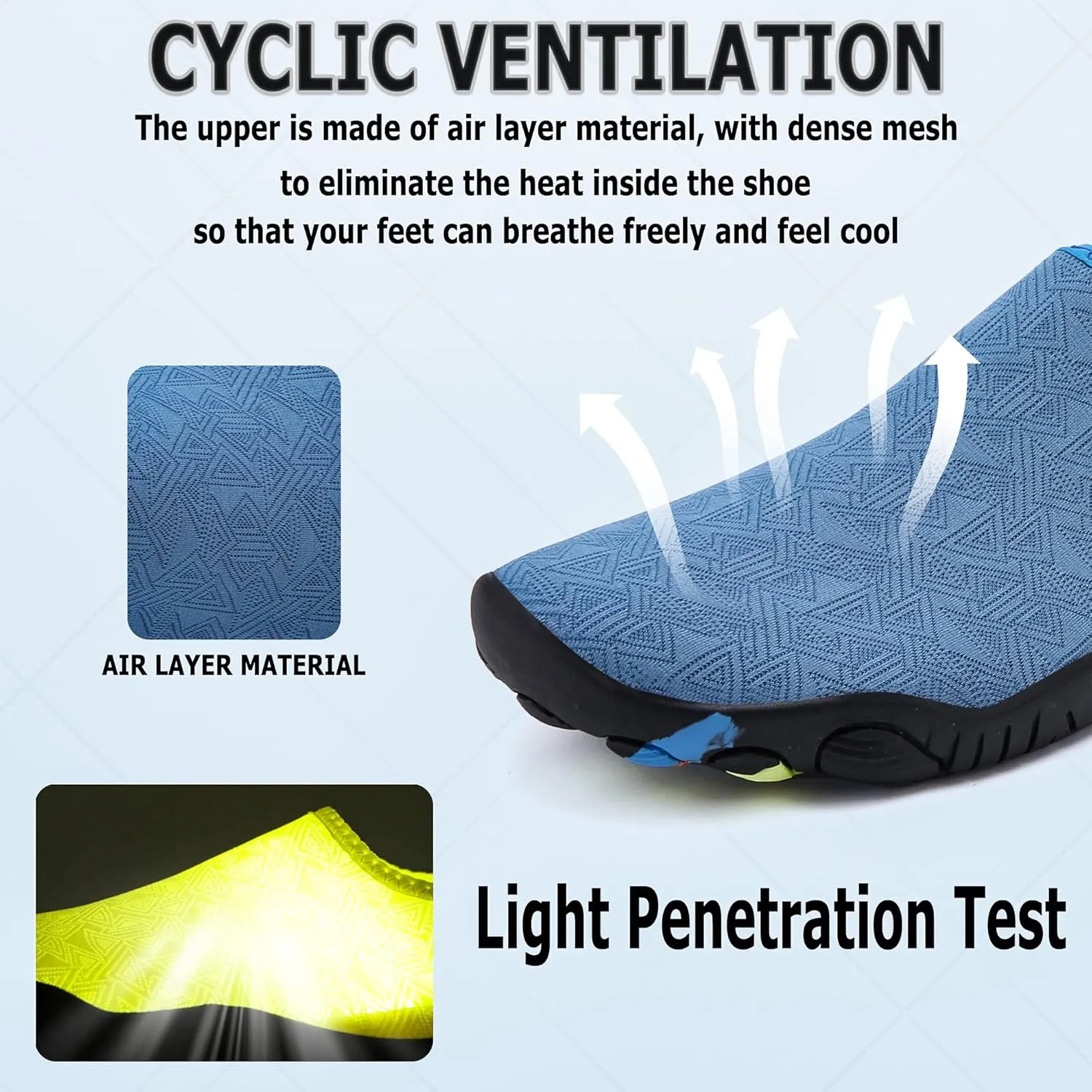 Lightweight Comfortable Water Shoes for Men Women Barefoot Quick Dry Aqua Shoes Outdoor Beach Shoes for Diving Walking Boating Swimming Surfing Yoga