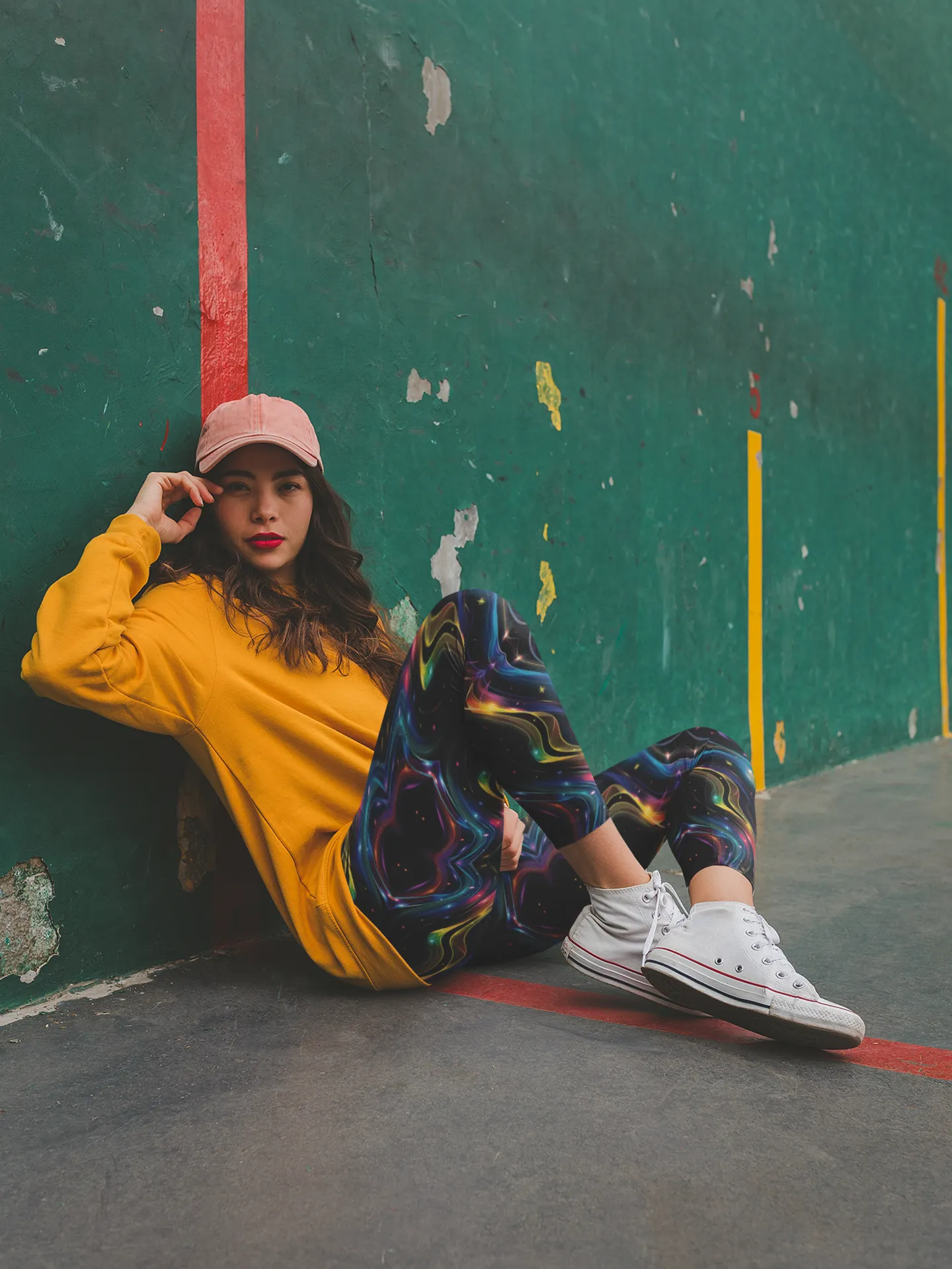 Luminous Energy Flow Print Legging