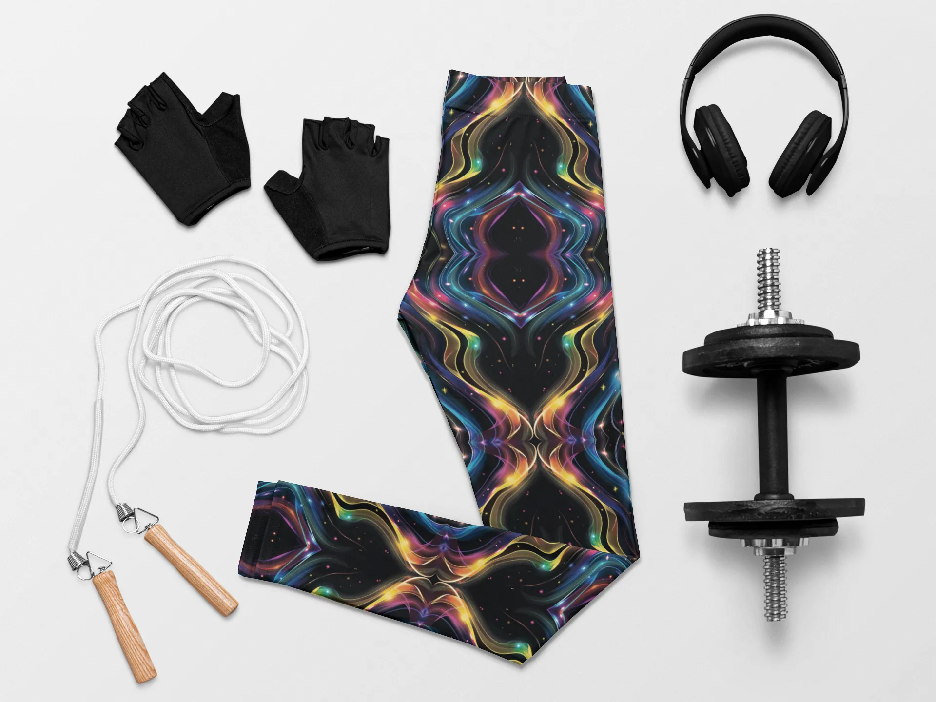 Luminous Energy Flow Print Legging